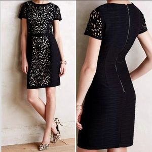 Anthropologie Maeve Lasercut Sheath Dress Size 6